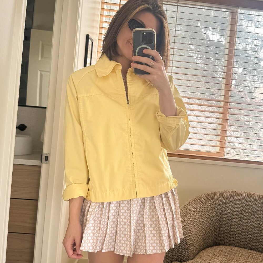 Yellow Bomber Jacket for Women
